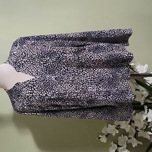 Nanette Lepore Black Ivory Grey Tunic Shirt Large